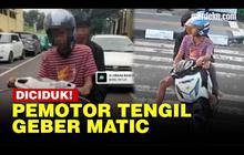 VIDEO: Dua Pria Tengil Geber-Geber Motor saat Warga Salat Idulfitri Ditangkap