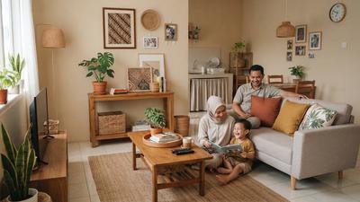 8 Dekorasi Rumah Kontrakan Tanpa Merusak Dinding, Cocok Buat Keluarga Muda