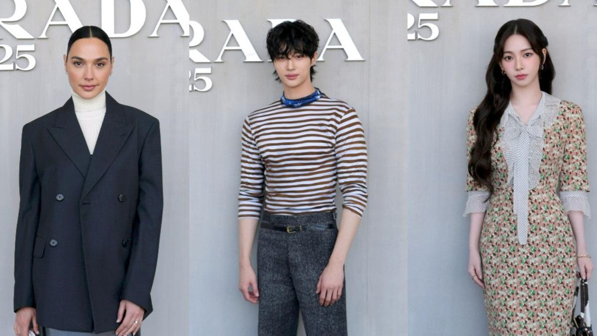 6 Adu Gaya Seleb Top Dunia Hadiri Prada Womenswear Fall-Winter 2025, Gal Gadot, Byeon Woo-seok, hingga Karina aespa