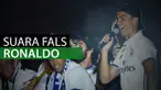Berita video Cristiano Ronaldo bernyanyi dengan nada sumbang di pesta juara Real Madrid.