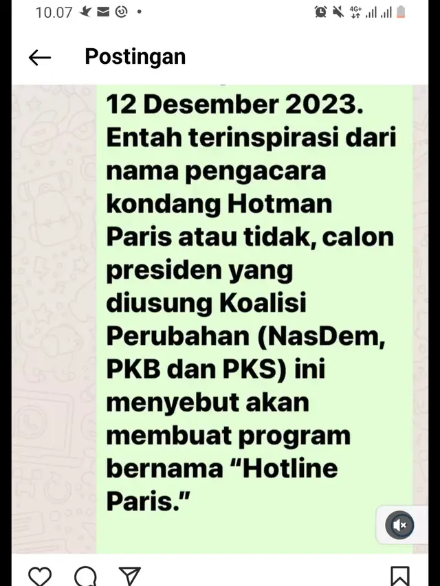 Unggahan Hotman Paris. (Foto: Dok. Instagram @hotmanparisofficial)