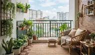 10 Dekorasi Balkon Minimalis, Bikin Area Outdoor Lebih Nyaman dan Terlihat Luas
