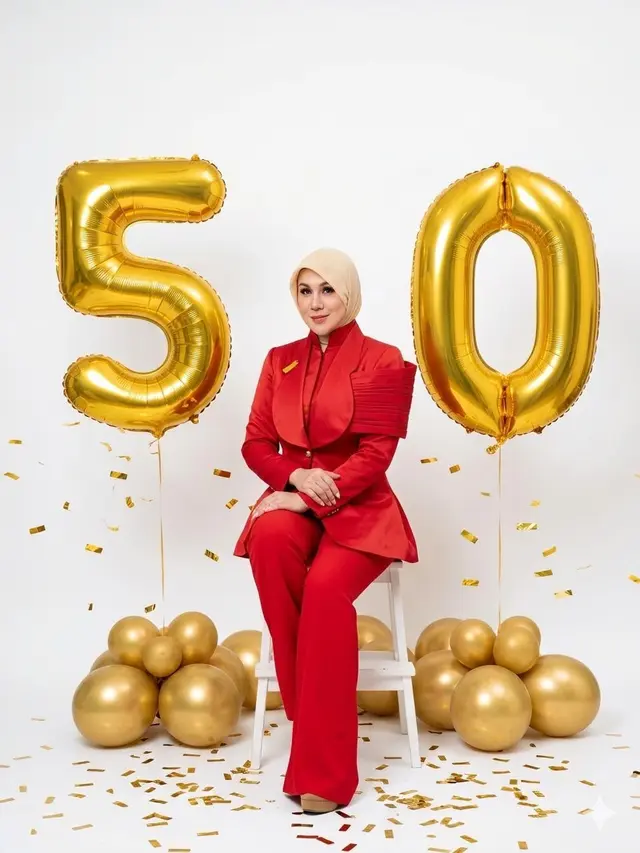 Ulang Tahun ke 50, Marini Zumarnis Masih Pancarkan Aura Menyala di Usia Senja