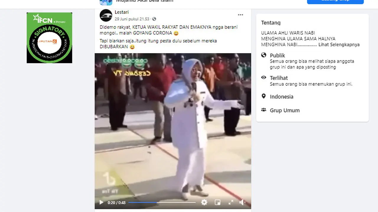 Penelusuran Klaim Video Jokowi, Megawati, Risma dan Ganjar Goyang Covid-19