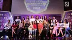 Suasana usai konferensi pers program Dangdut terbaru Indosiar, D'Academy Menggoyang Indonesia 2017 di SCTV Tower, Jakarta, Kamis (7/9). DAMI 2017 akan disemarakkan penyanyi dangdut dari berbagai generasi di lima kota Indonesia. (Liputan6.com/Helmi Afandi)