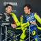 Valentino Rossi (kanan) bersama pembalap VR46, Fabio Di Giannantonio di Sirkuit Mandalika, Lombok hari Jumat (29/01/2026). (MGPA)