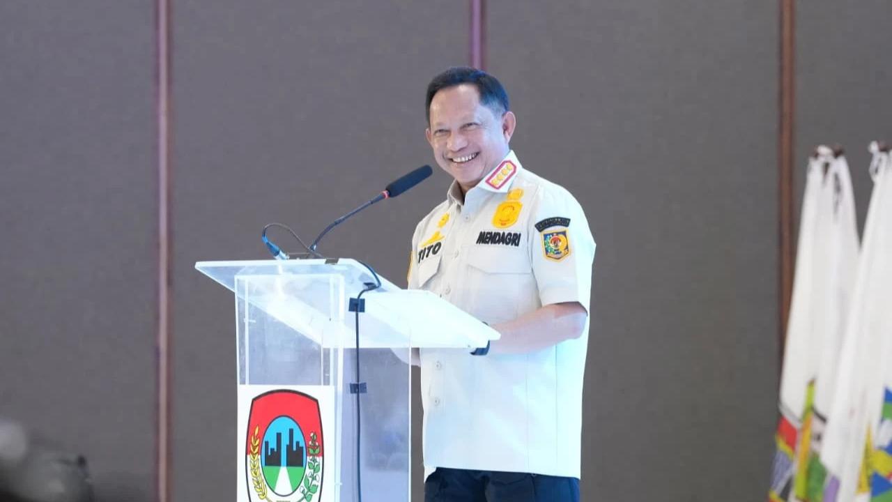 Mendagri Tito Karnavian keynote speaker dalam Rapat Kerja Komisariat Wilayah (Komwil) I Asosiasi Pemerintah Kota Seluruh Indonesia (APEKSI) di Kota Banda Aceh
