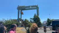 Belum lama ini, Komisi Transportasi California (CT) menyetujui hibah US$42 juta setara dengan Rp628 miliar ke Port of Oakland untuk Proyek Green Power Microgrid (Liputan6.com/Teddy Tri Setio Berty).