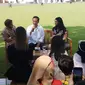 Presiden Jokowi berdialog dengan konten kreator dan Influencer di Istana Bogor. (Liputan6.com/Ady Anugrahadi)