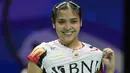 Tim beregu putri Indonesia harus menyerah 2-3 dari Jepang pada laga terakhir Grup C Piala Uber 2024 di Hi-Tech Zone Sports Centre Gymnasium, Chengdu, China, Rabu (1/5/2024). Dua angka kemenangan Tim Uber Indonesia dipersembahkan melalui tunggal pertama, Gregoria Mariska Tunjung setelah mengalahkan Akane Yamaguchi dan tunggal ketiga Komang Ayu Cahya Dewi yang mengalahkan Tomoka Miyazaki. Berdasarkan undian usai laga, Tim Uber Indonesia yang berstatus runner-up Grup C akan menantang juara Grup B, Thailand pada babak perempatfinal yang akan digelar Jumat (3/5/2024). (AP Photo/Ng Han Guan)