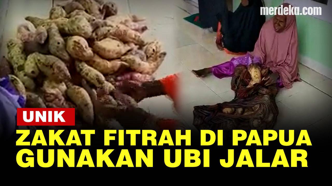 VIDEO: Intip Uniknya Muslim Papua Gunakan Ubi Jalar untuk Zakat Fitrah