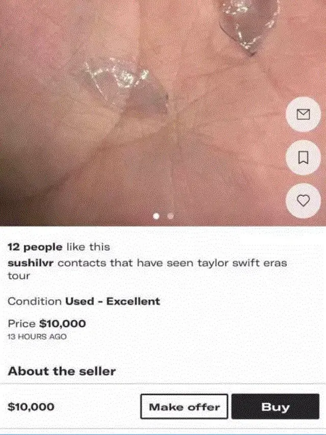 Jual Lensa Kontak Bekas Nonton Taylor Swift