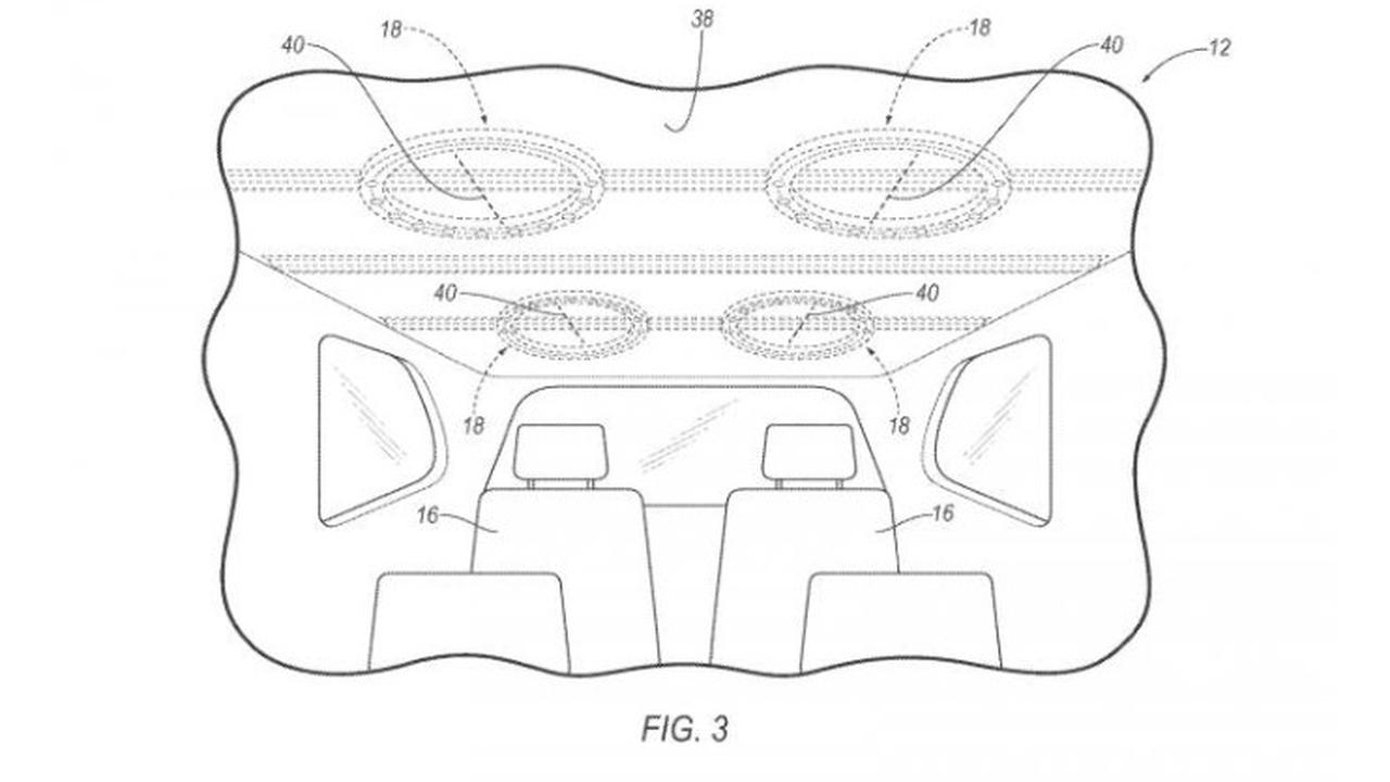 Ford ajukan paten airbag di atap mobil untuk menambah keselamatan