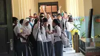 Siswa pelajar di Balikpapan Kalimantan Timur sebelum pandemi covid 19. (Liputan6.com/Abelda Gunawan)