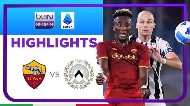 VIDEO: AS Roma Kalahkan Udinese Berkat Gol Tunggal Tammy Abraham