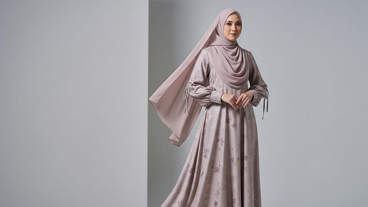 10 Model Gamis Brokat Klasik dengan Potongan Modern Minimalis, Elegan Sepanjang Masa