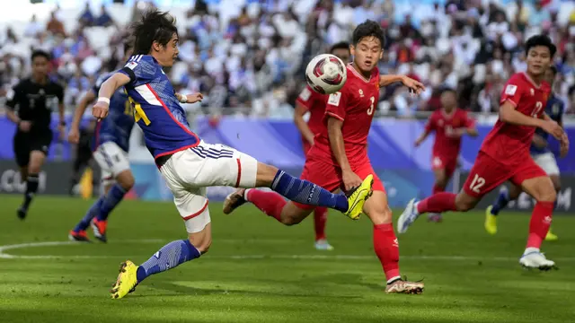 Foto: Penampilan Luar Biasa Para Pemain Timnas Vietnam yang Sempat Kagetkan Jepang di Piala Asia 2023