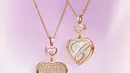Selain itu, koleksi Happy Hearts juga menghadirkan liontin yang elegan untuk para wanita berhati besar. Tersedia dalam emas beretika dengan pilihan hati berukuran besar yang dihiasi onyx, mutiara, atau berlian penuh, liontin ini menjadi simbol kasih sayang yang sempurna.  [Dok/Chopard].