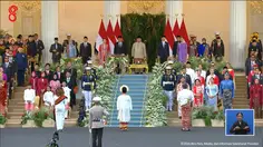Potret Artis di Upacara Penurunan Bendera HUT RI ke-81