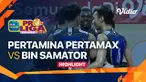 Berita video highlights pertandingan PLN Mobile Proliga 2023 antara Jakarta Pertamina Pertamax melawan Surabaya BIN Samator, Sabtu (18/2/2022) siang hari WIB.