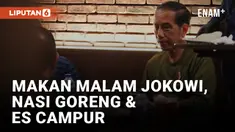 Makan Malam Sederhana Jokowi di Manado Town Square