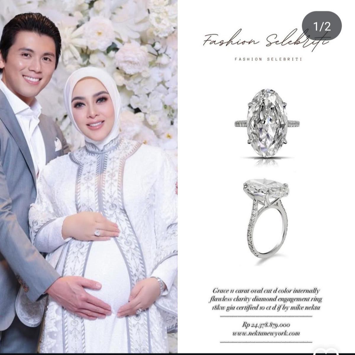 Intip Koleksi Perhiasan Syahrini Harganya Bikin Melongo, Cincin Berlian Super Besar Senilai Rp24 Miliar