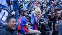 Ribuan Aremania Konvoi Rayakan Arema FC Juara Piala Presiden 2022/dok.Arema FC