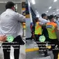 Viral Video Pria Mengamuk di Stasiun Manggarai. Pihak Kepolisian Sebut Akan Lakukan Penangkapan dan Pemeriksaan. (Sumber: Twitter/mazzini_gsp)