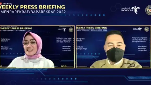 Deputi Bidang Pemasaran Kementerian Pariwisata dan Ekonomi Kreatif, Nia Niscaya dalam Weekly Press Briefing, 7 Februari 2022