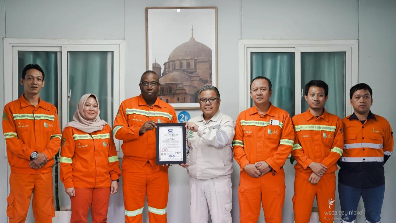 Weda Bay Nickel Kantongi Sertifikasi ISO 14001 dan ISO 45001