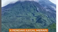 Pendaki Ilegal Kembali Terciduk Mendaki Gunung Merapi, Dihukum Bersihkan Kali Talang 3 Bulan.&nbsp; (dok.Instagram @btn_gn_merapi/https://www.instagram.com/p/DLCItO4ySAs/Henry)
