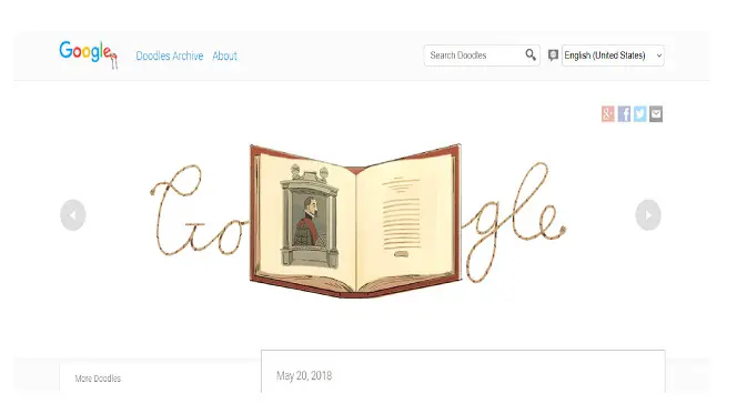 Google Doodle Abraham Ortelius. (Foto: Google)