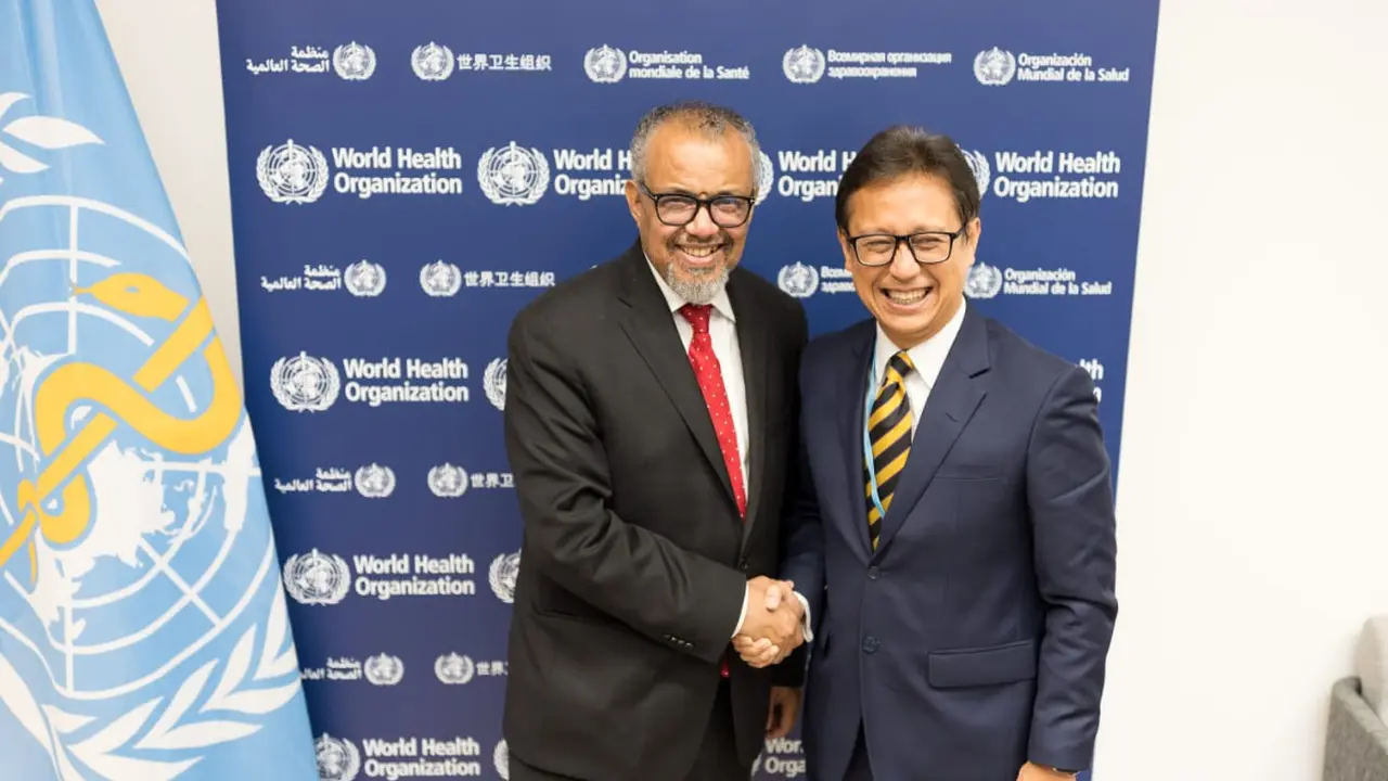 Menkes Budi Gunadi dan Dirjen WHO Tedros Adhanom