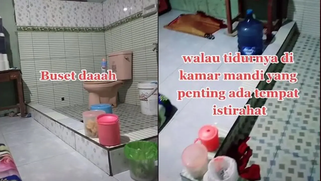 Tanpa Sekat Dinding, Kos dengan Kamar Mandi Dalam Ini Jadi Sorotan
