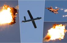 FOTO: Pertempuran Mendebarkan Drone Hizbullah vs Jet Tempur Israel, Langit Perbatasan Lebanon Mencekam!