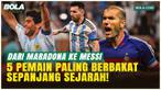 Dalam sejarah panjang sepak bola, hanya sedikit pemain yang dianugerahi bakat alami yang benar-benar tidak bisa ditiru. Para pemain yang skill-nya tidak masuk akal, tekniknya seperti seni, dan pengaruhnya tak lekang oleh waktu. Kita akan melihat 5 pe...