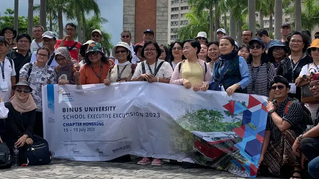 Program School Executive Excursion (SEE) 2023 oleh Binus University di Hong Kong, Senin (17/7/2023). (Liputan6.com/Benedikta Miranti)