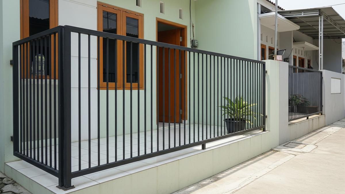 10 Model Pagar Mepet Teras Rumah Subsidi, Desain Minimalis, Fungsional, dan Estetik