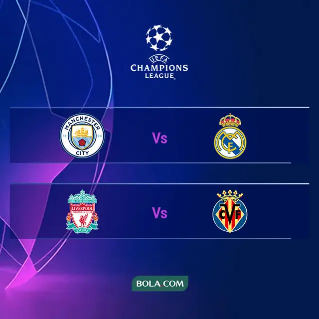 Liga Champions - Ilustrasi Logo Semifinal 2021/2022