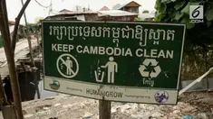 Krisis sampah plastik turut mencengkram Kamboja. Sebanyak 10 juta kantong plastik digunakan setiap harinya.