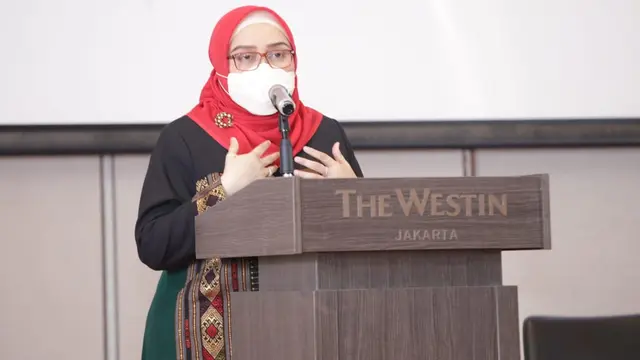 Direktur Jenderal Pembinaan Hubungan Industrial dan Jaminan Sosial Kemnaker, Indah Anggoro Putri