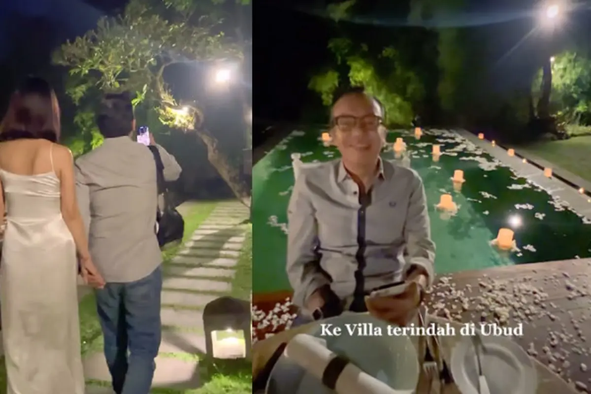 Momen Dinner Ari Lasso dan Dearly Joshua di Bali (Foto: Instagram @dearlyjoshua)