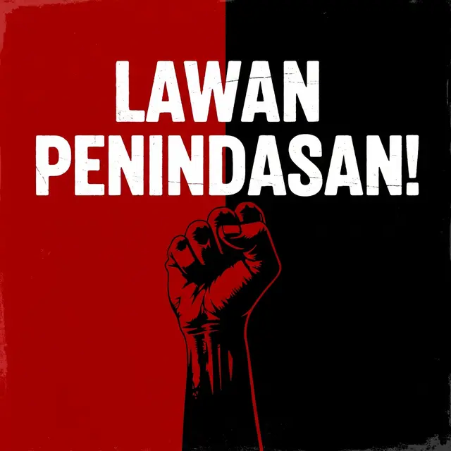 Contoh Poster Hari Buruh (Image by Gemini AI)