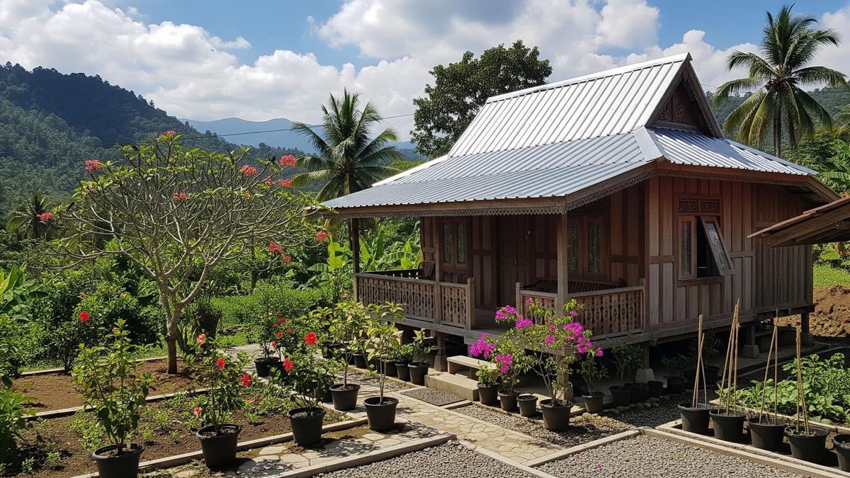 9 Model Rumah Kecil di Kampung dengan Atap Seng Rapi, Desain Cerdas Anti Panas
