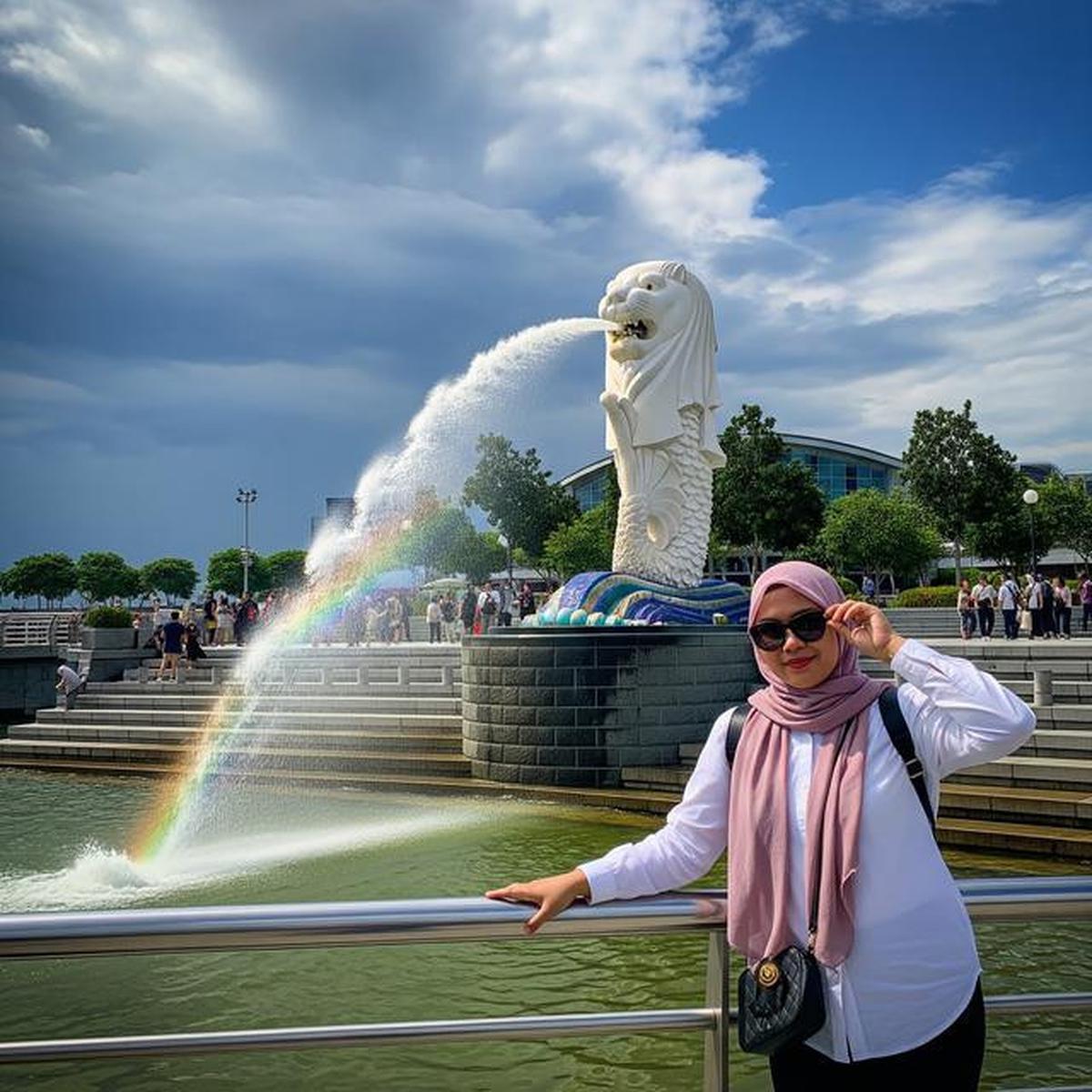 7 Prompt Gemini AI Viral Edit Foto Sendiri Liburan di Singapura, Estetik dan Realistis