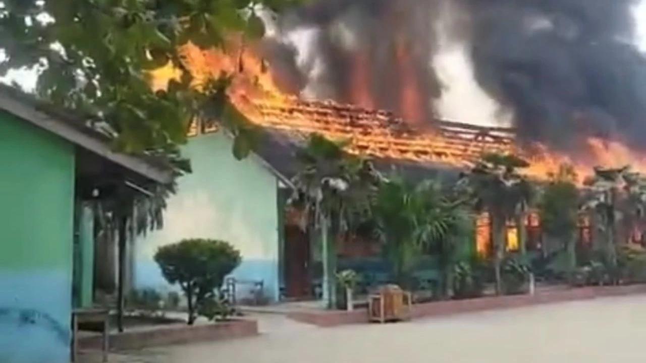 Tiga Ruang Kelas SD di Tulang Bawang Barat Hangus Terbakar, Sekolah Siapkan Belajar Sementara