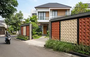 8 Model Pagar Roster Warna Terakota dan Krem yang Cocok untuk Rumah Minimalis