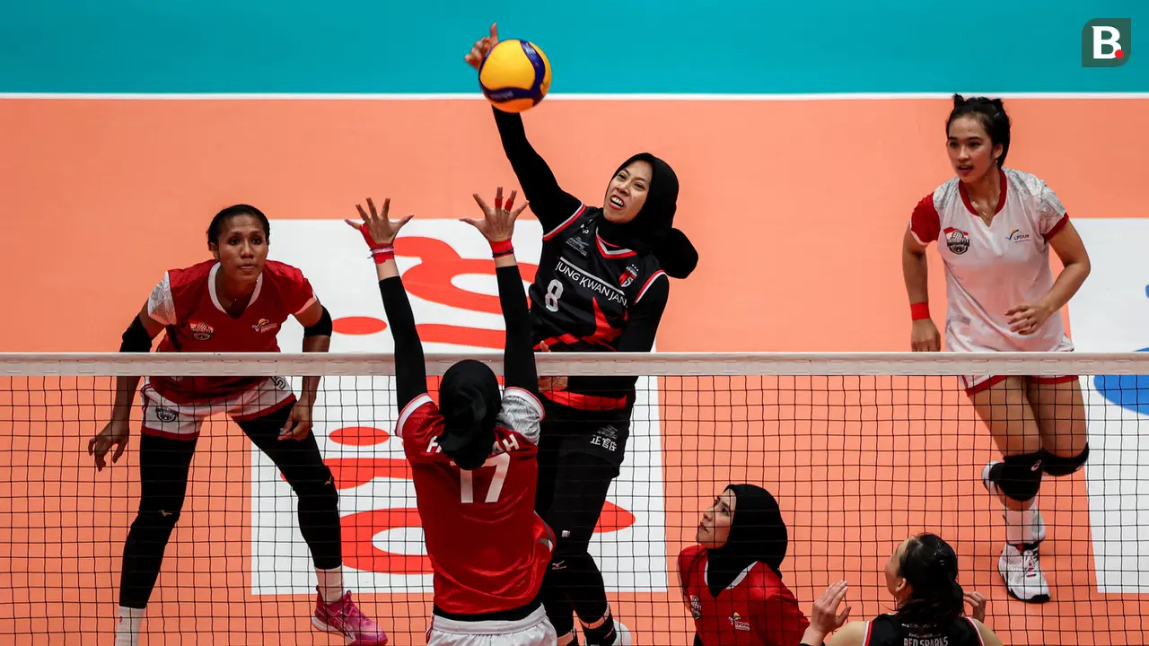 Red Sparks vs Tim Putri Indonesia All Star: Ekshibisi Fun Volleyball