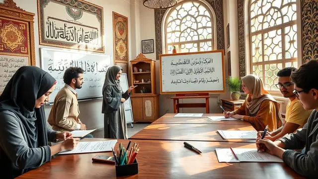 Ilustrasi belajar Bahasa Arab