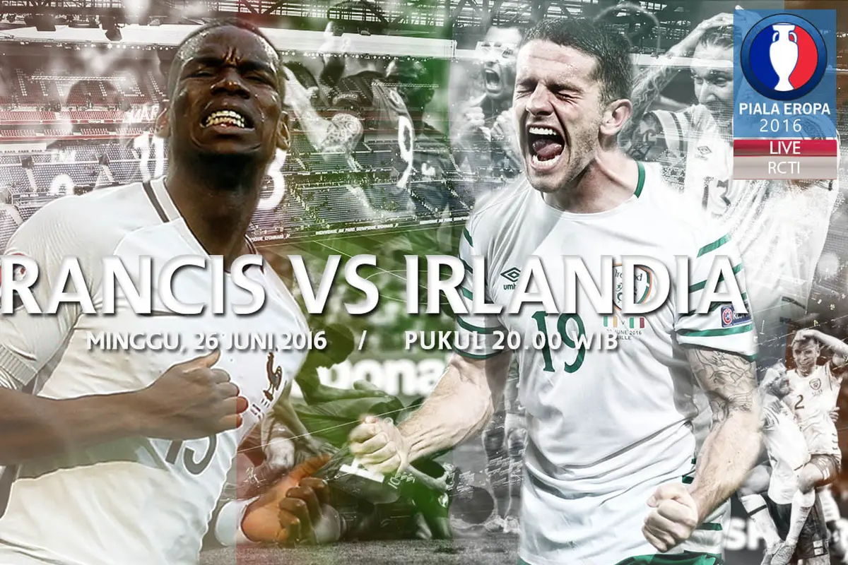 Eropa 2016 Prancis Vs Irlandia (Bola.com/Adreanus Titus)